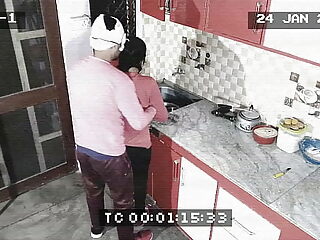 Employer together with maid putrefactive wide cctv