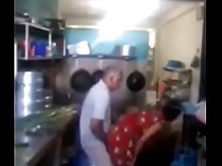 Srilankan chacha bonking his maid round pantry